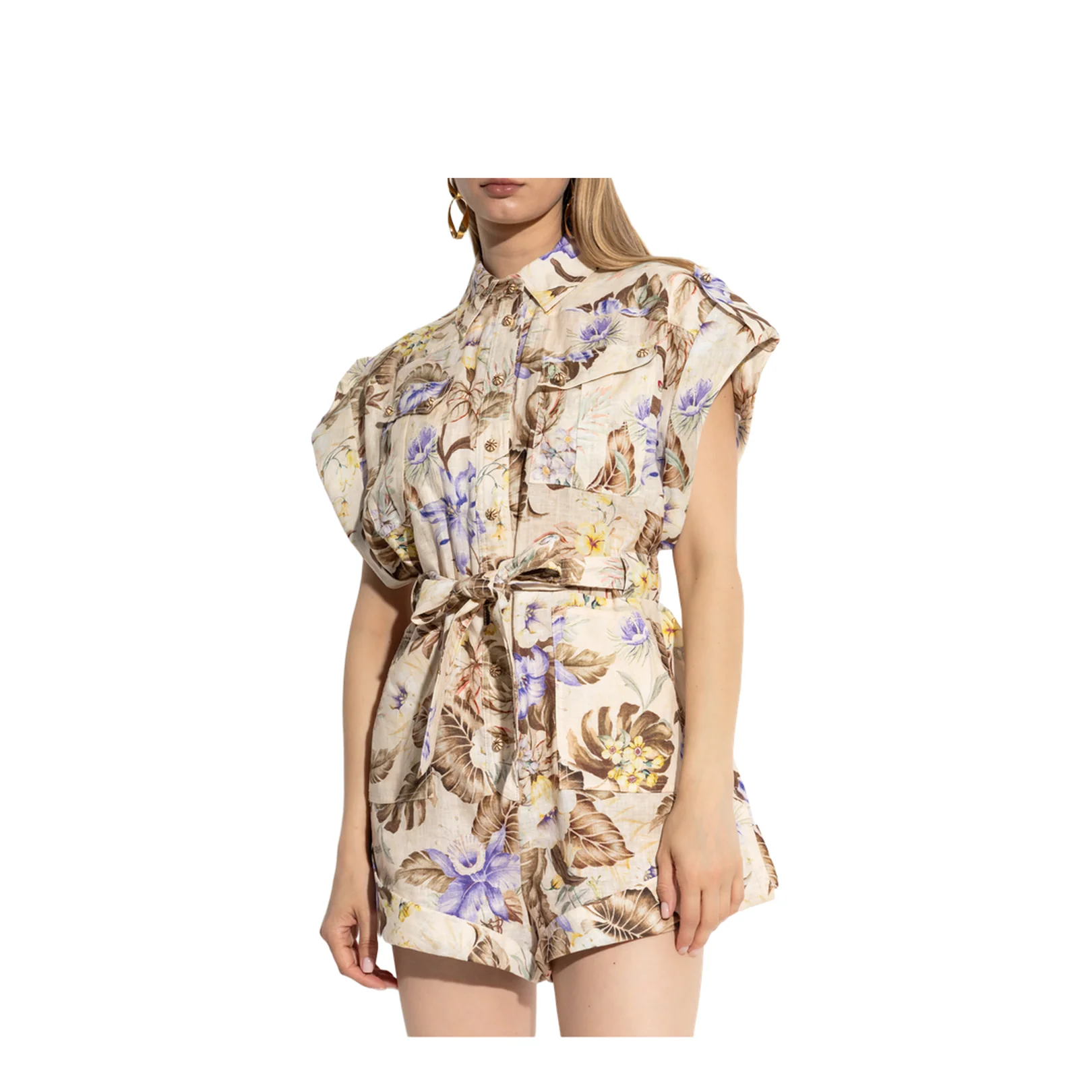 Floral Print Jumpsuit - Image 3