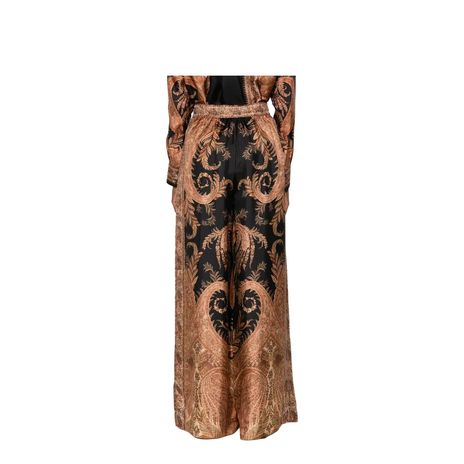 Hypnotic Relaxed Shirt Black Paisley - Image 5