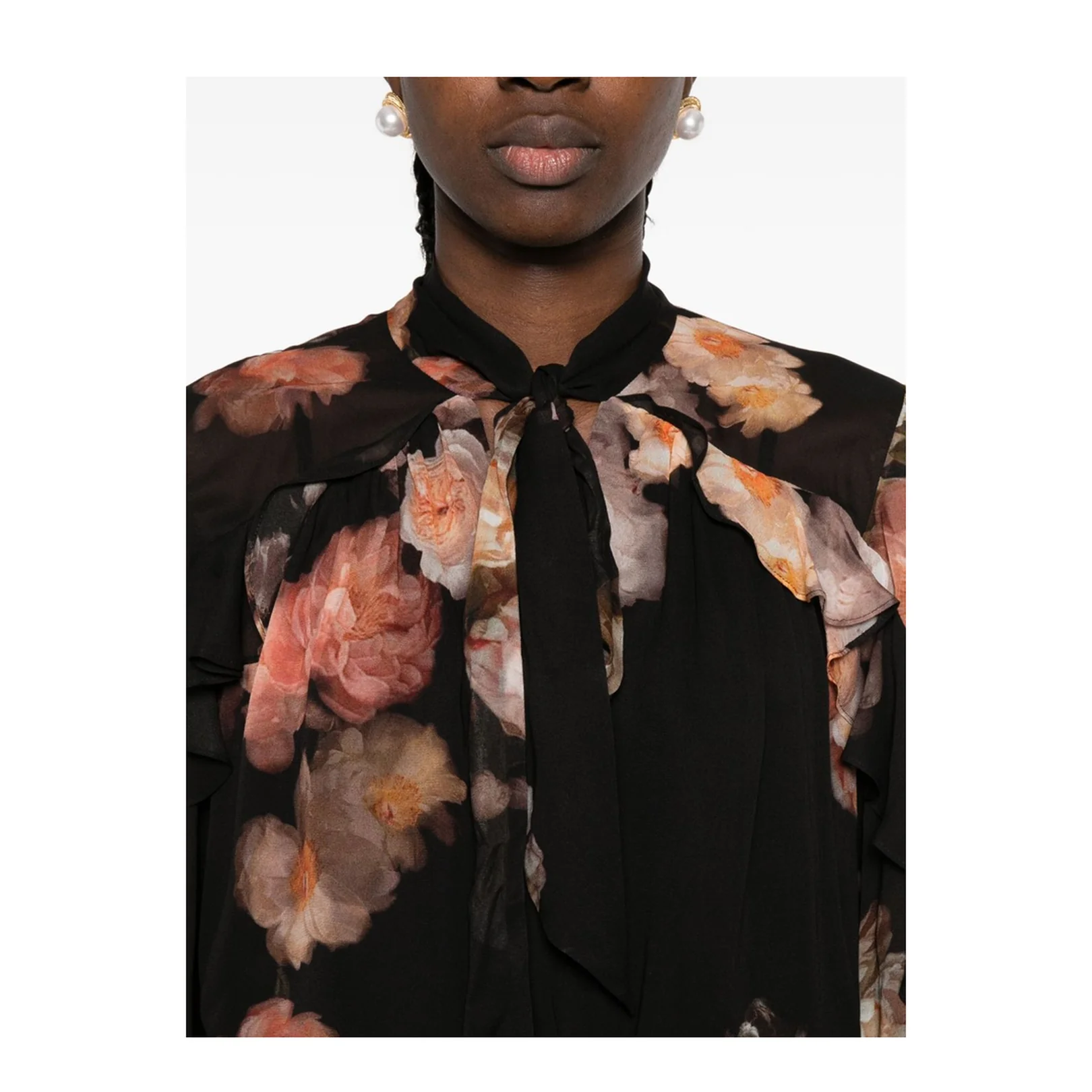 Hypnotic Satin Shirt Denim Paisley - Image 3