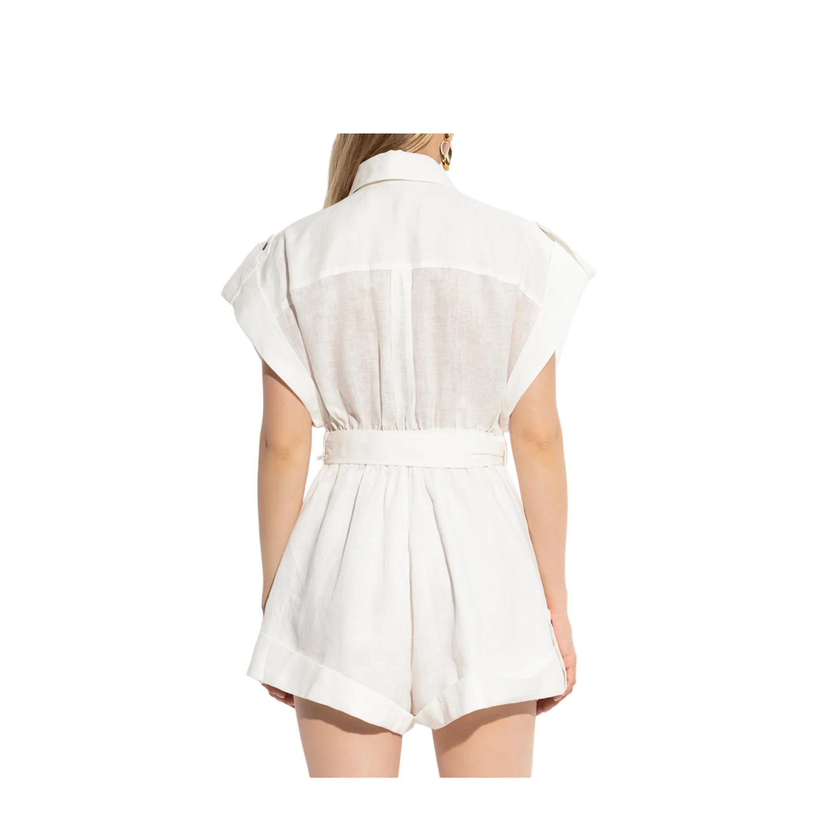Jumpsuit Waist Belt White - Image 4
