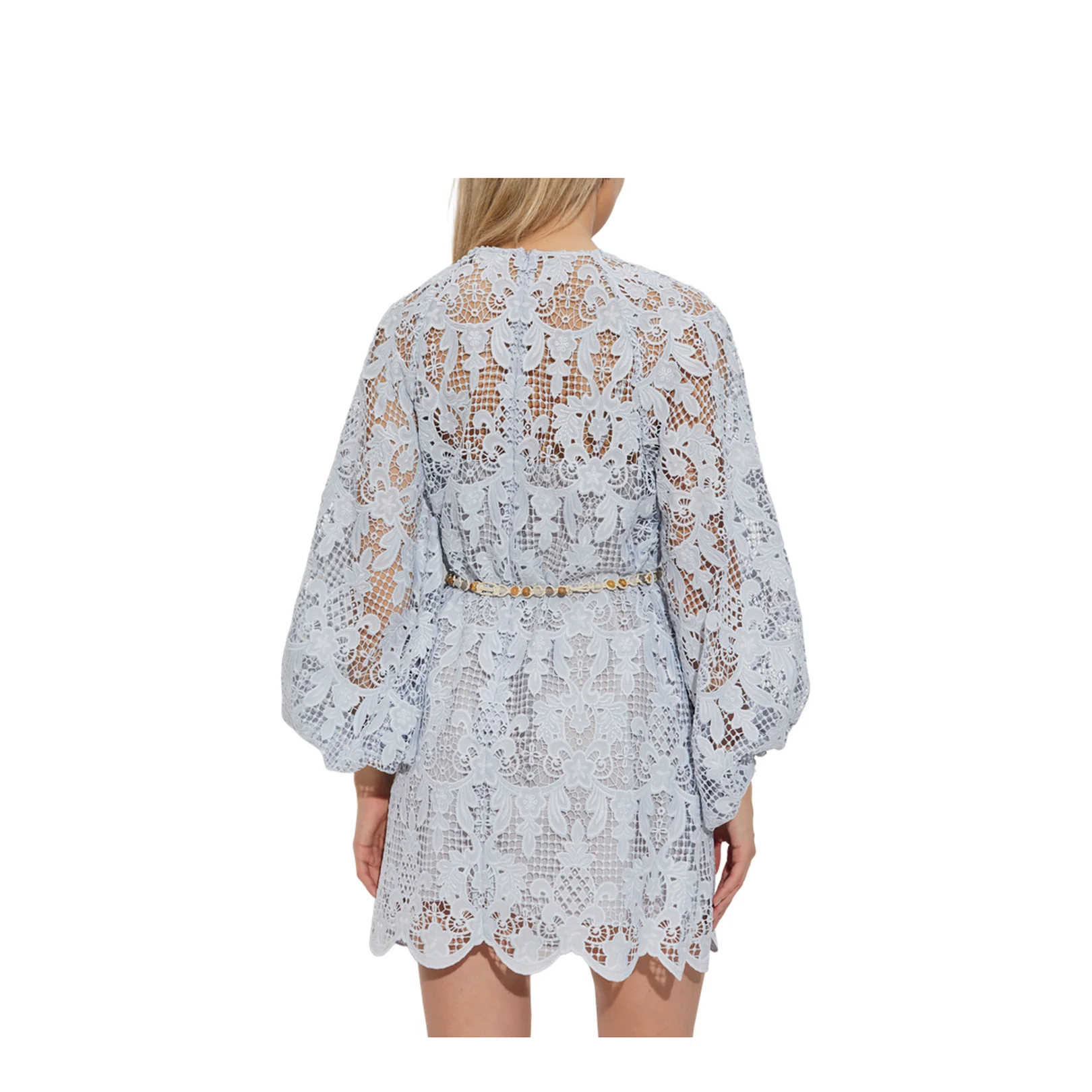 Lace Dress Light Blue - Image 4