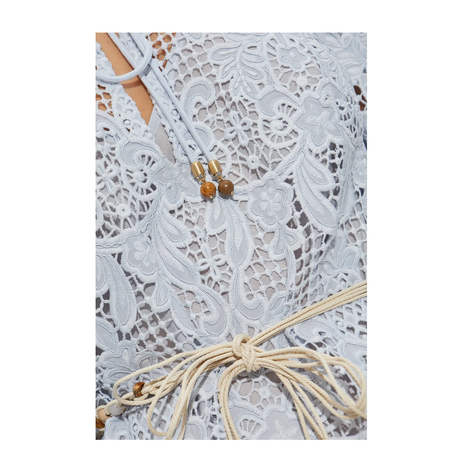 Lace Dress Light Blue - Image 5