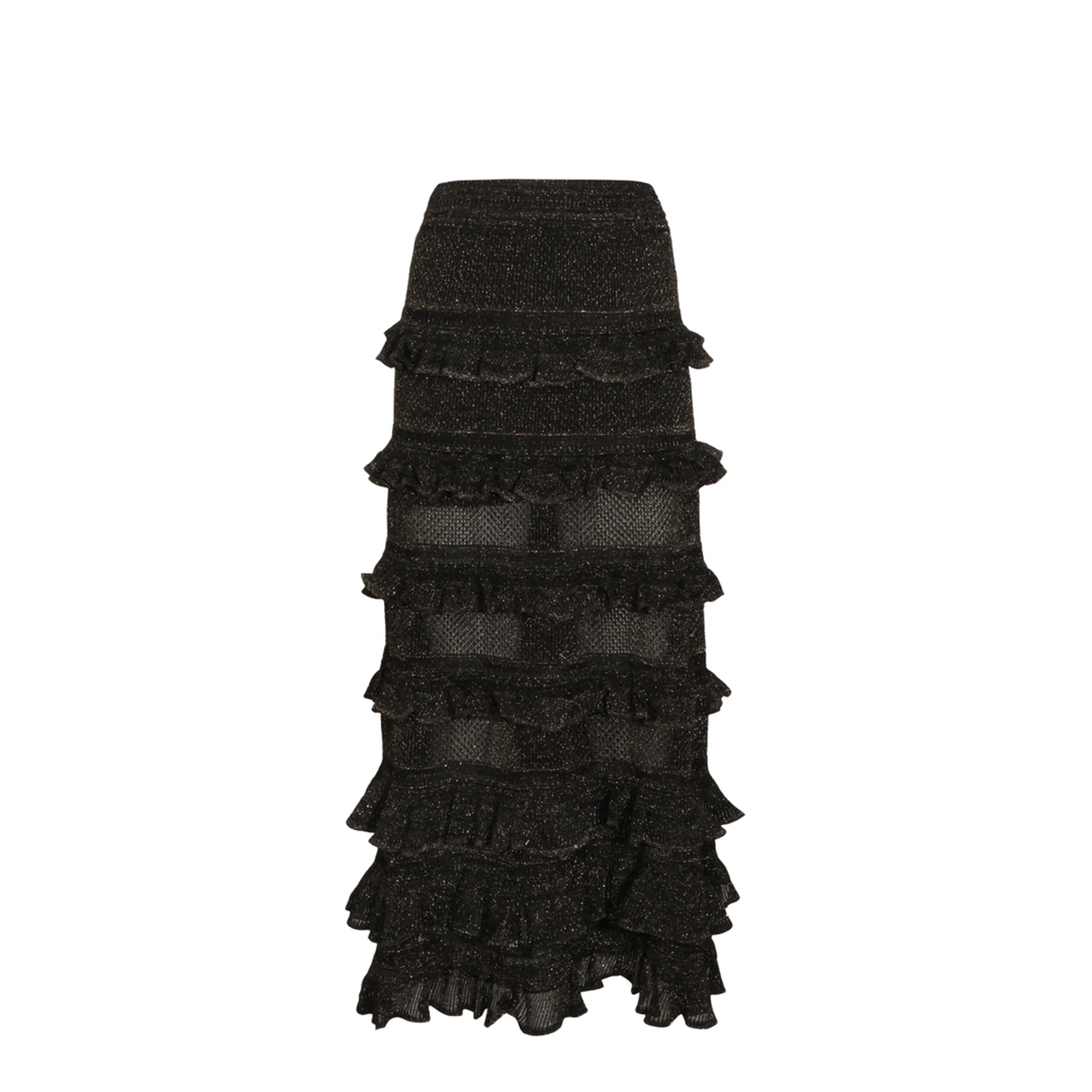 Metallic Black Skirt