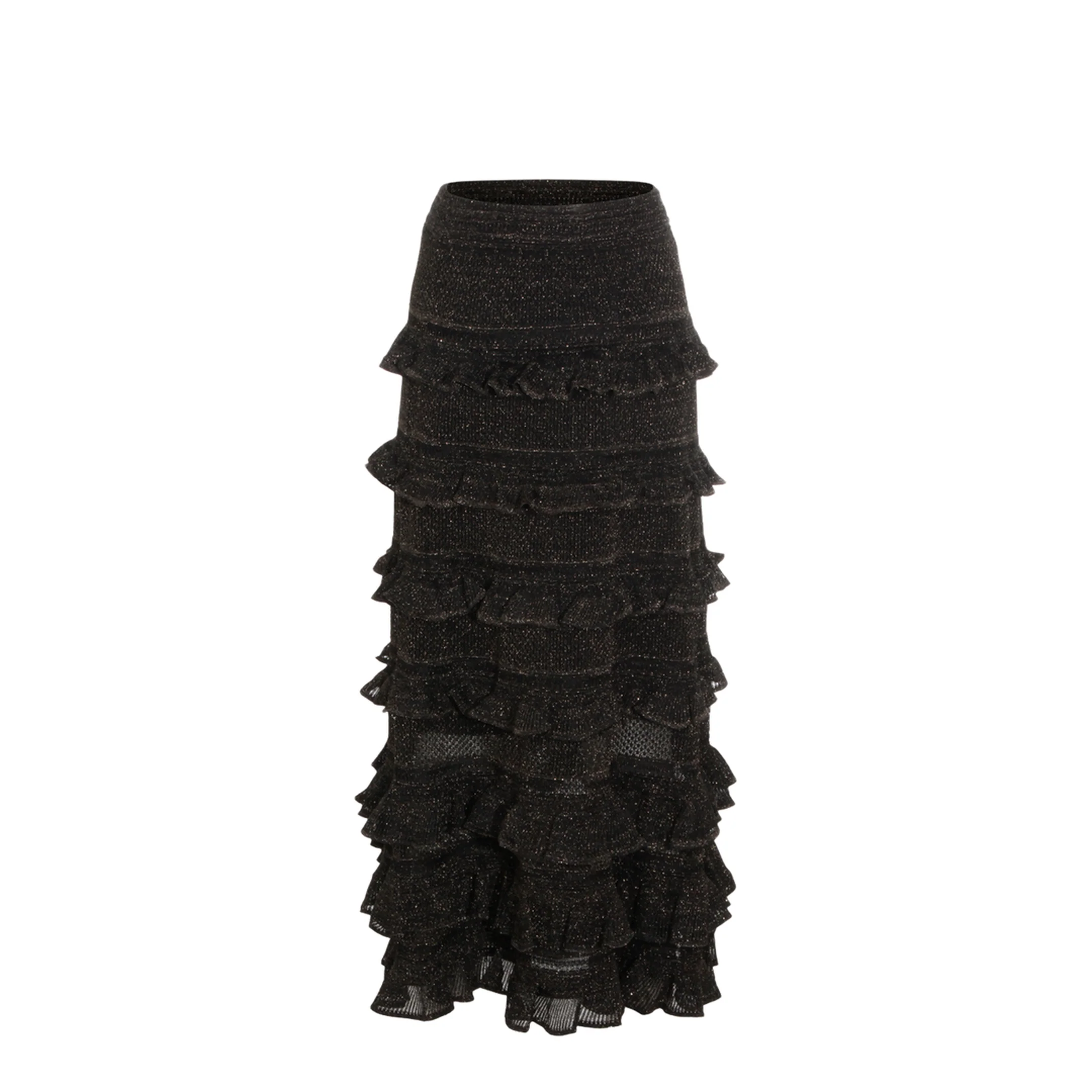 Metallic Black Skirt - Image 2