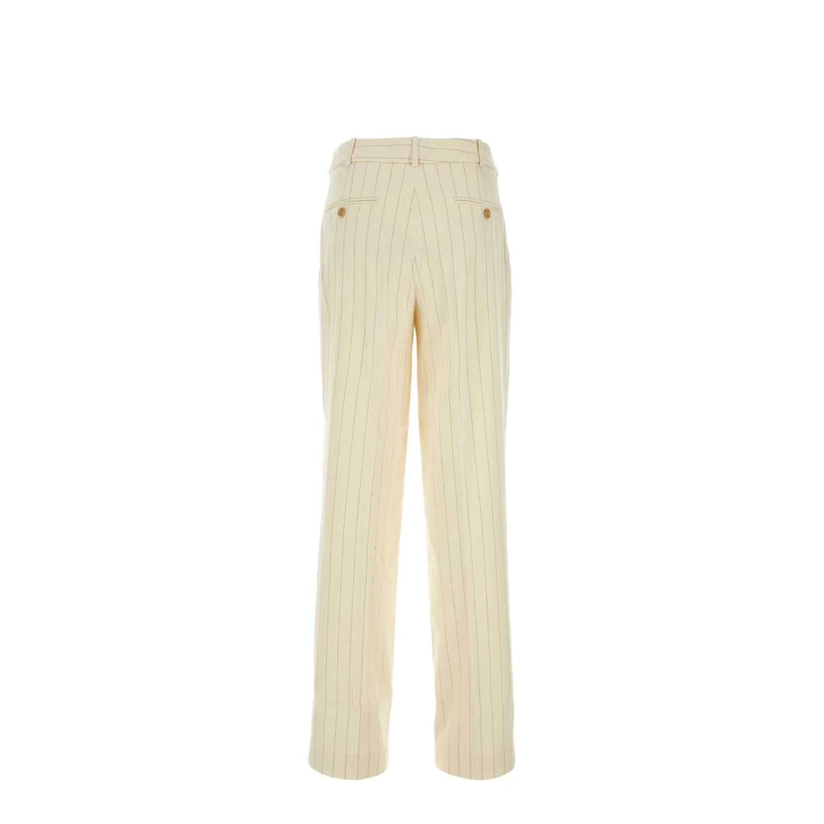 Embroidered Wool Wide Leg Pant - Image 2