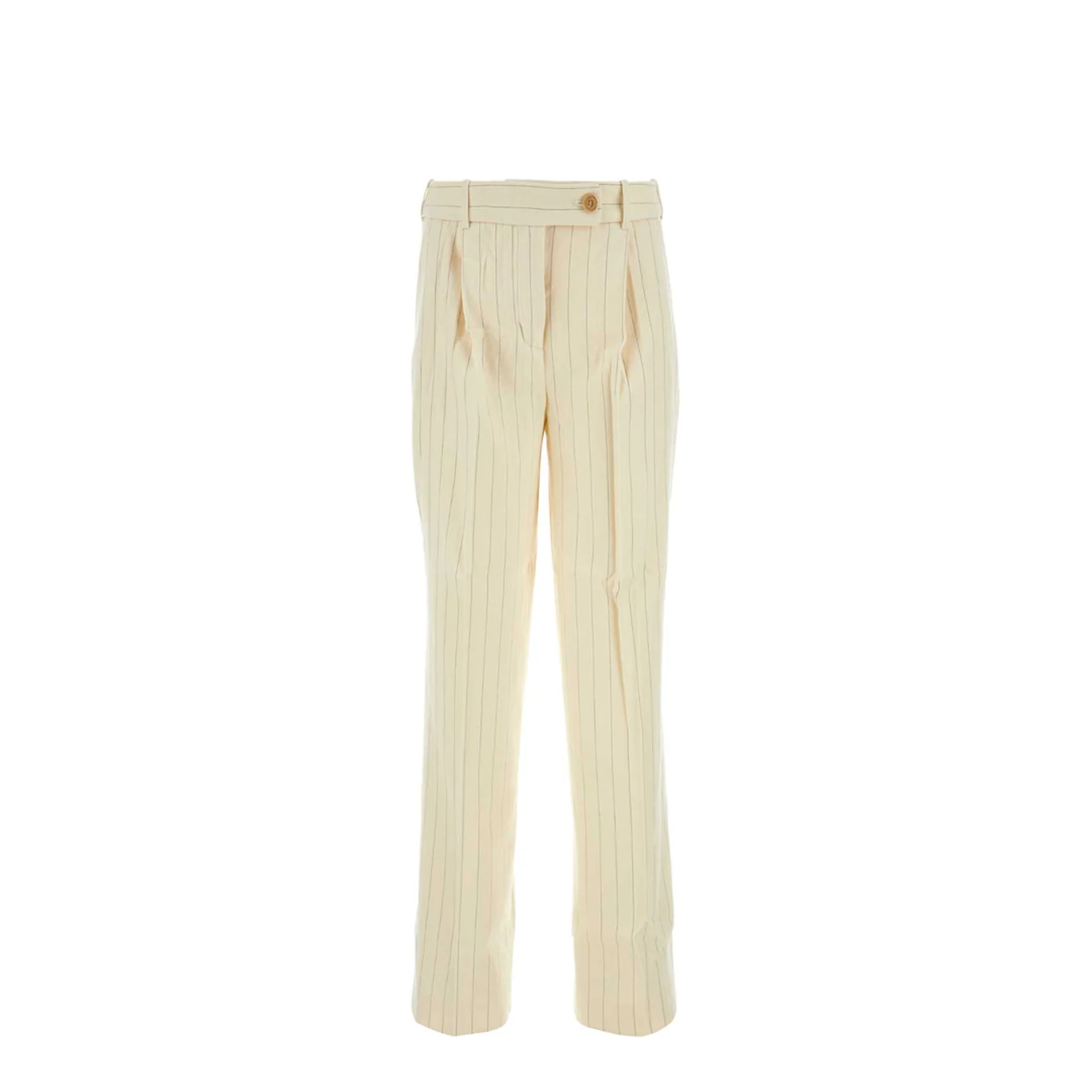 Embroidered Wool Wide Leg Pant - Image 3