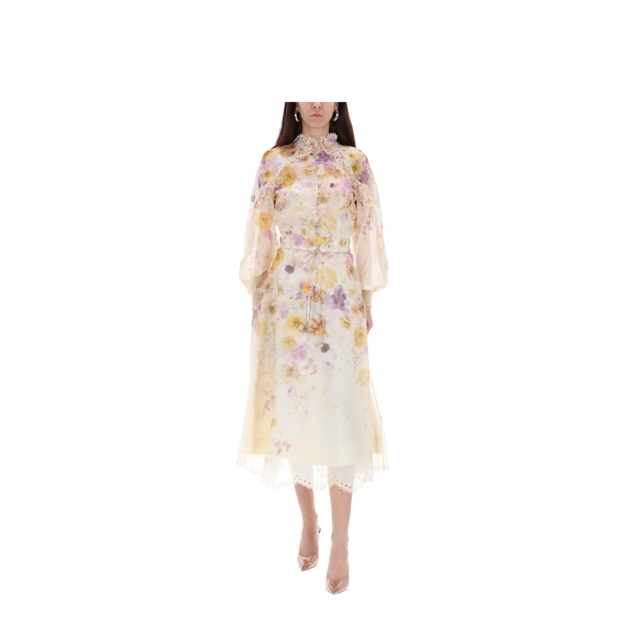 Printed Linen Blend Memento Skirt - Image 2