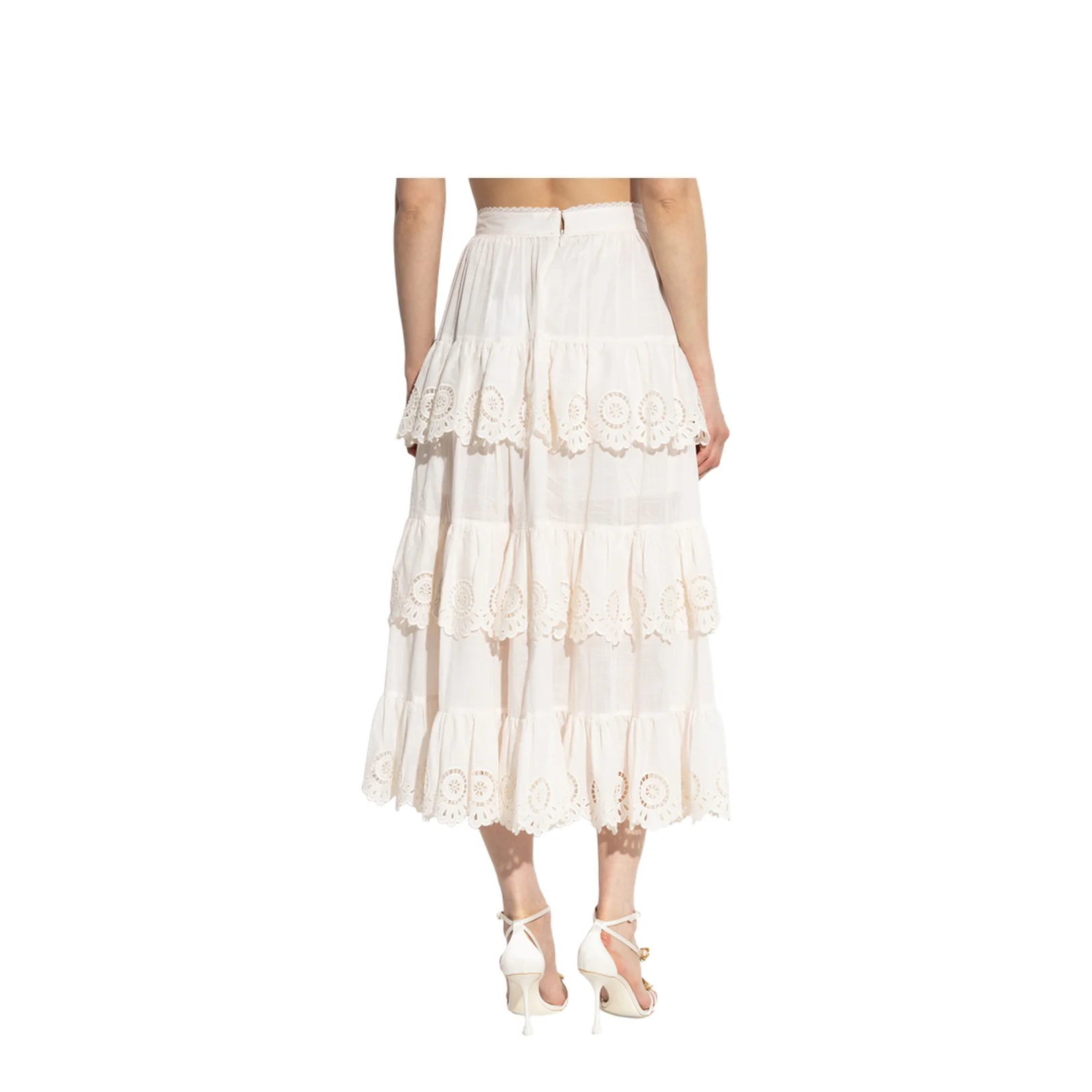 Ruffled Skirt Cream - Image 4