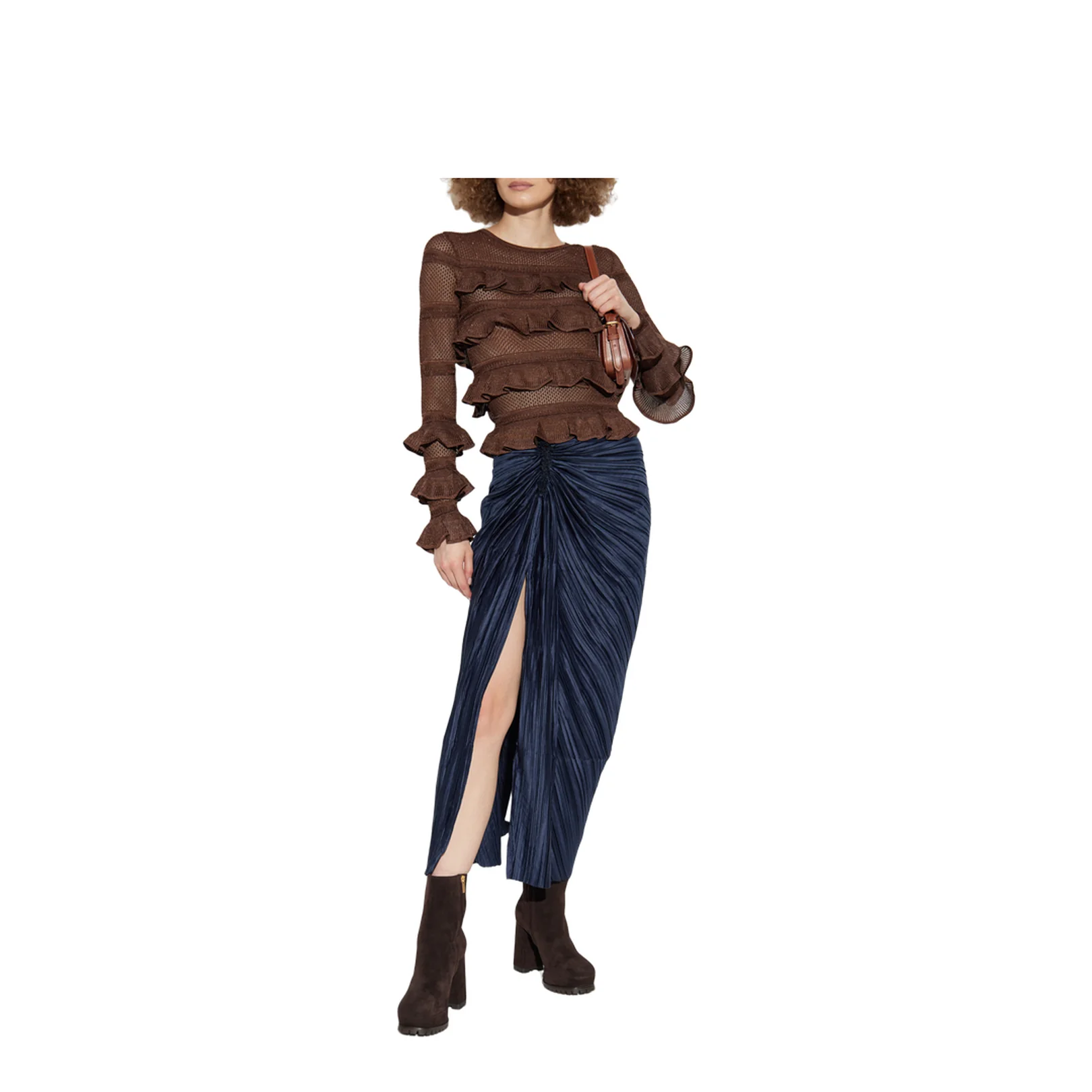 Top Ruffles Deep Brown - Image 2