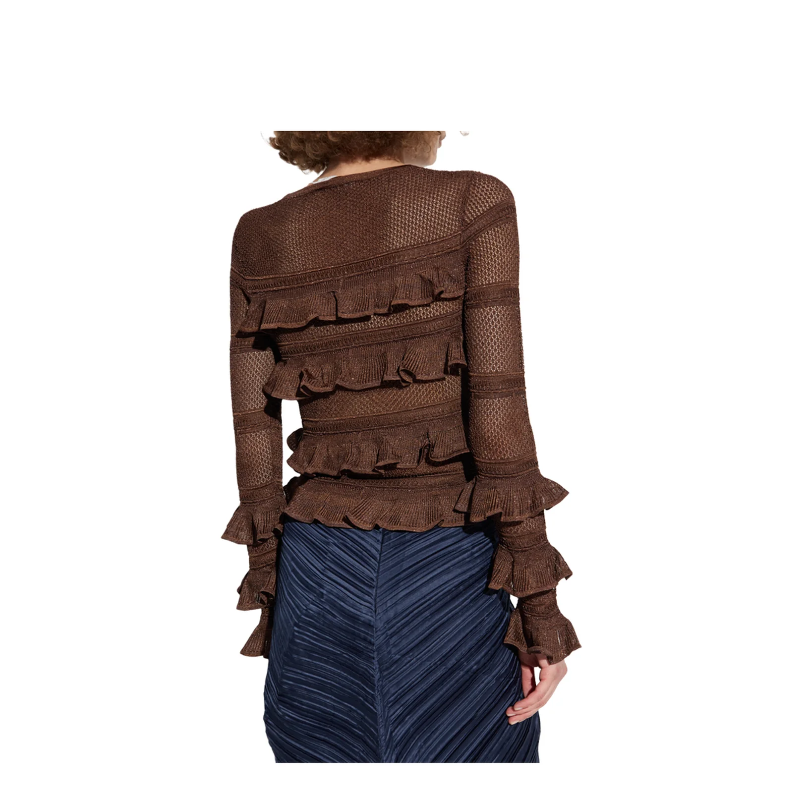 Top Ruffles Deep Brown - Image 4