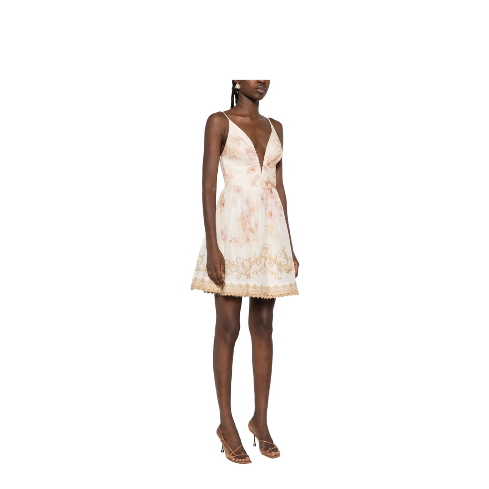 V Neck Top with Bead Detail and Adjustable Straps - Image 5