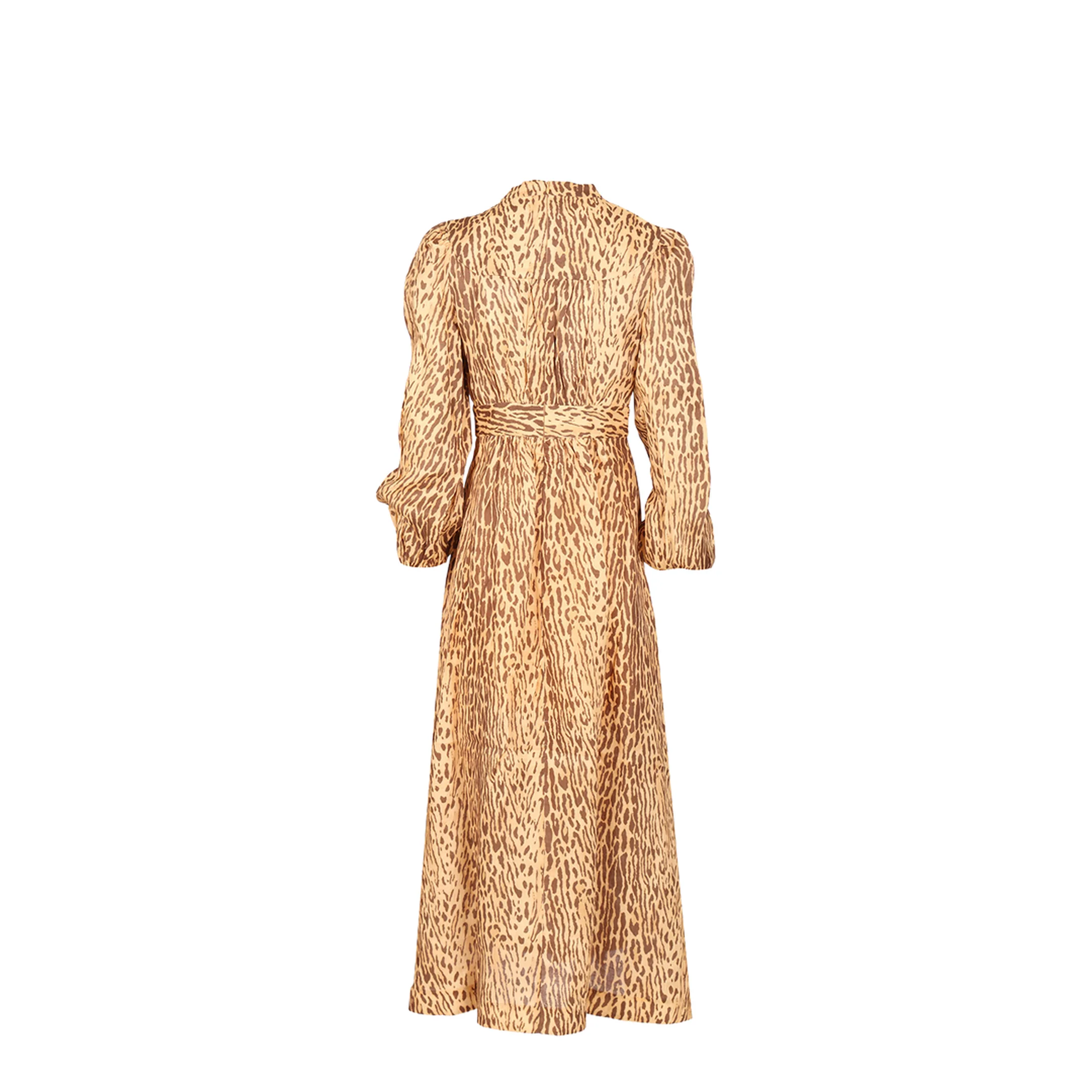 Leopard Print Button Front Dress - Image 2