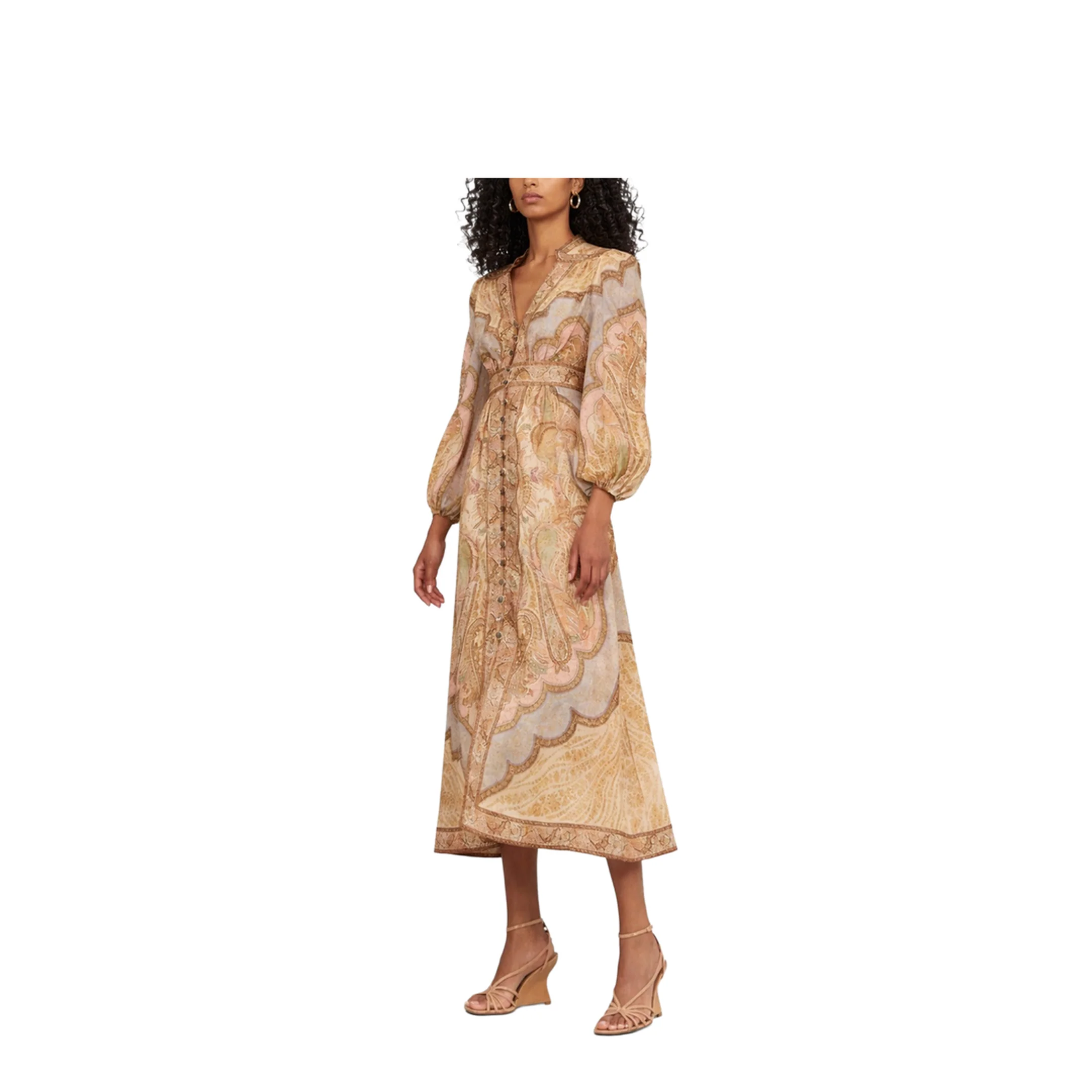 Women Dress Deep V Neckline - Image 2