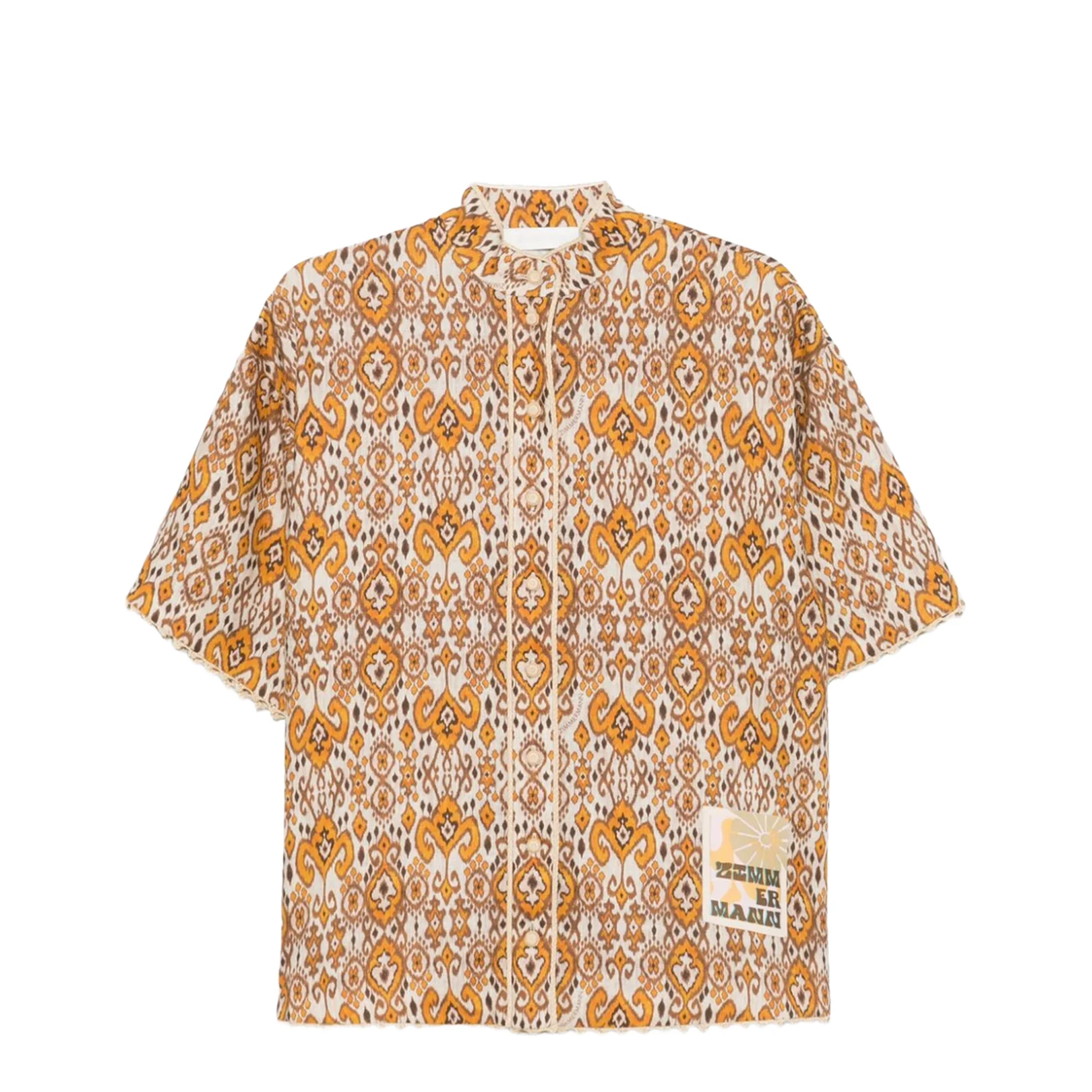 Wylie Relaxed Shirt - Orange - Image 5